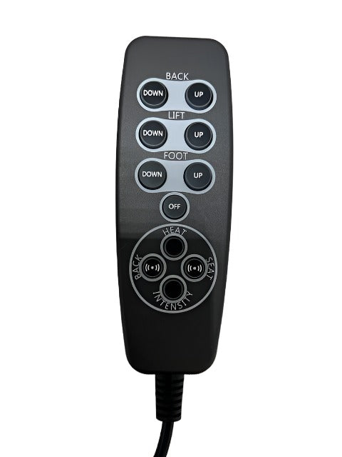 Catnapper Furniture - Lift Chair Replacement Remote Hand Control with Power Headrest, Massage and Heat - 4892
