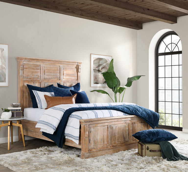 Classic Home Furniture - Jayson Blue Stripe Linen Cashmere 3pc Queen Set - BEDD339Q