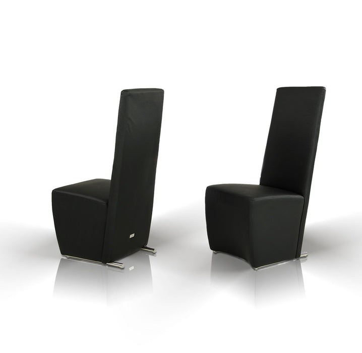 VIG Furniture - A&X Maud Modern Black Leatherette Dining Chair - VGUN0020-BLK