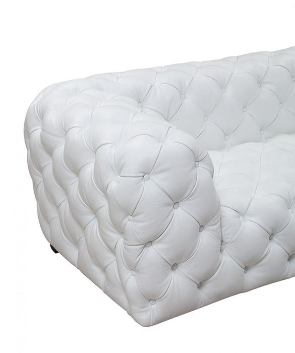 VIG Furniture - Divani Casa Dexter Transitional White Full Italian Leather Sofa - VGCA114-FL-WHT