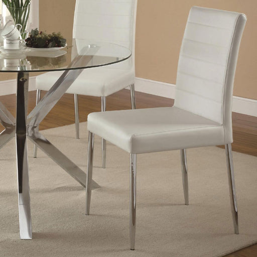 Coaster Furniture - Vance White Upholstered Side Chair Set of 4 - 120767WHT