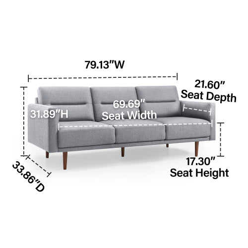 GFD Home - Sofa in Gray - W481S00016