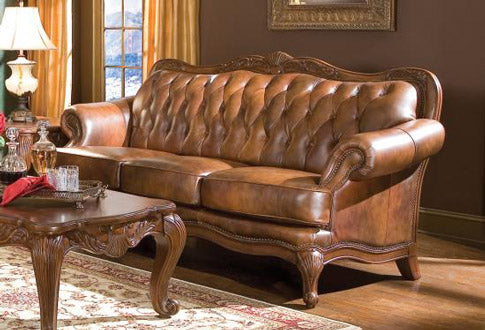 Coaster Furniture - Victoria Leather Sofa - C500681