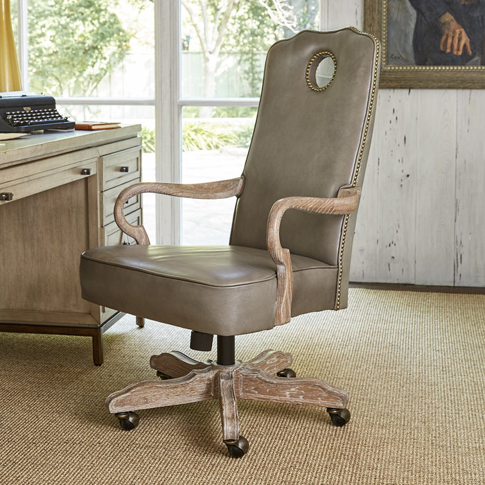 Ambella Home Collection - Queen Anne Desk Chair - Oak - 58013-330-002