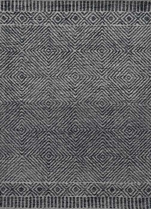 KAS Oriental Rugs - Hudson Grey/Black Area Rugs - HUD2463