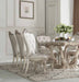 Acme Furniture - Gorsedd Cream Fabric & Antique White Side Chair (Set-2) - 67442