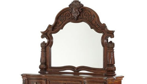 AICO Furniture - Windsor Court Dresser Mirror in Vintage Fruitwood - 70060-54