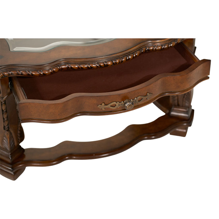 AICO Furniture - Windsor Court Cocktail Table in Vintage Fruitwood - 70201-54