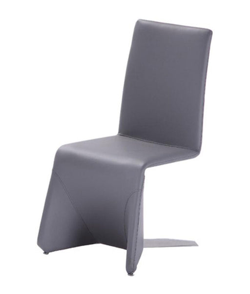 VIG Furniture - 878 - Contemporary Grey Leatherette Dining Chair (Set of 2) - VGVCB878-GRY
