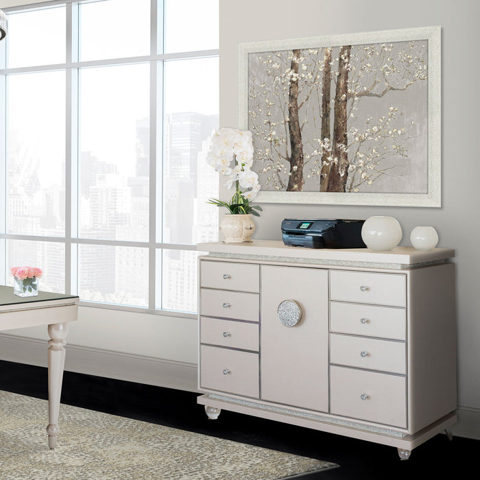 AICO Furniture - Glimmering Heights Dresser in Ivory - 9011050-111