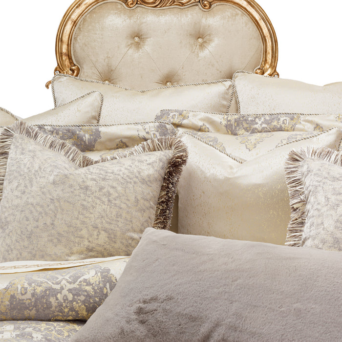 AICO Furniture - Bennett 10 Piece King Comforter Set"Champagne - BCS-KS10-BENNET-CMP