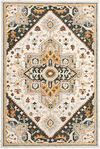 Oriental Weavers - Alfresco Ivory/ Charcoal Area Rug - 28407
