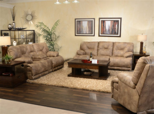 Catnapper - Voyager 2 Piece Power Lay Flat Reclining Sofa Set in Brandy - 64381-S+L