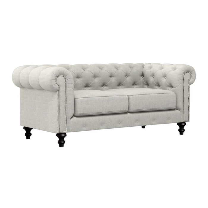 Nativa Interiors - London Tufted Sofa 72" in Charcoal - SOF-LONDON-72-CL-PF-CHARCOAL