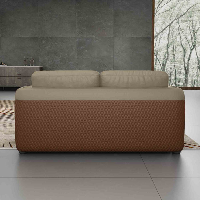 European Furniture - Noir 3 Piece Living Room Set in Sand Beige & Brown - 90880-3SET