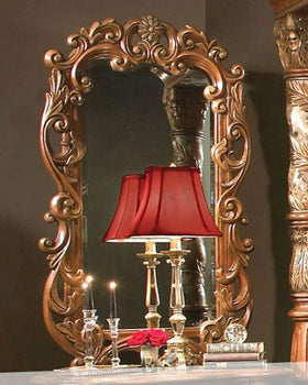 AICO Furniture - Villa Valencia Decorative Mirror in Chestnut - 72041-55