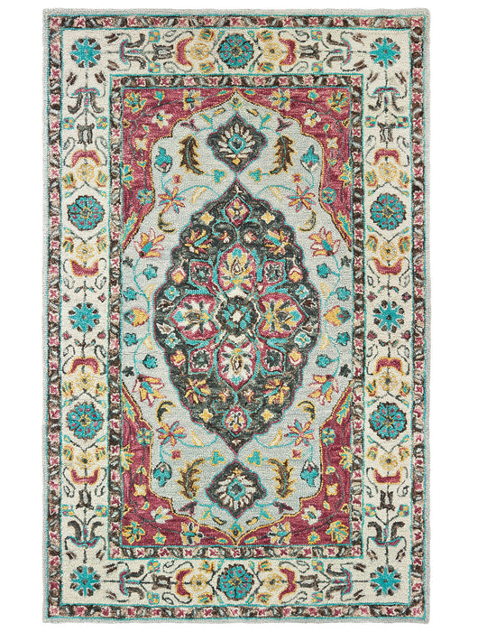 Oriental Weavers - Zahra Grey/ Pink Area Rug - 75504