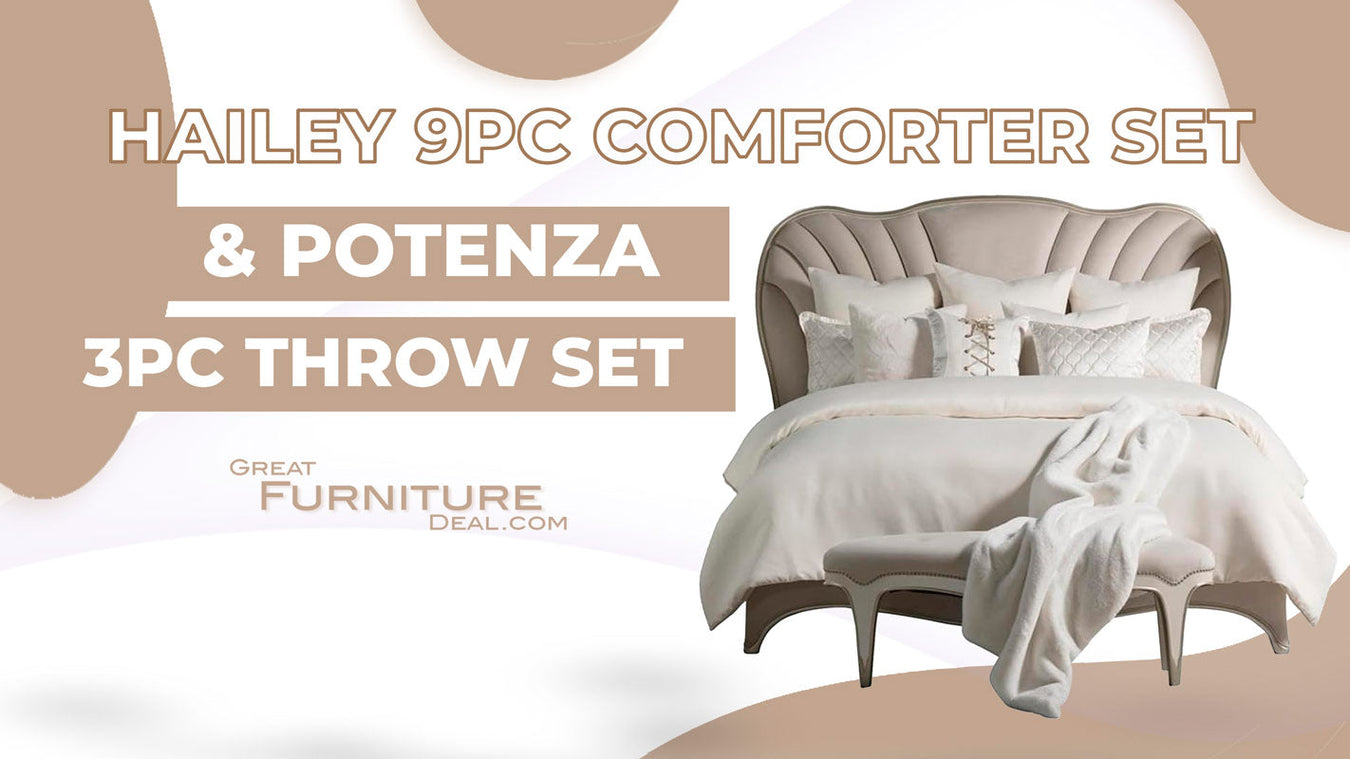 AICO Hailey Comforter Set by Michael Amini