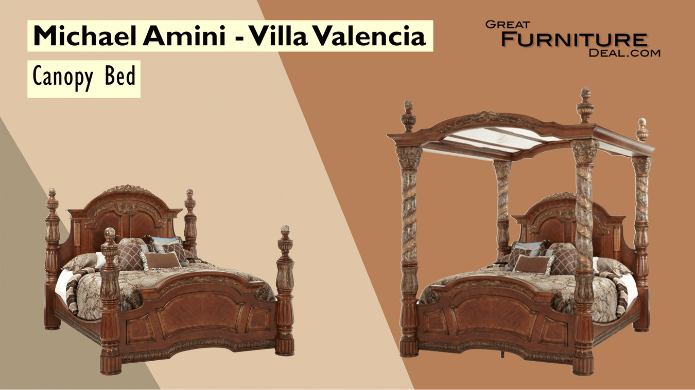 AICO Furniture - Villa Valencia Poster Bed
