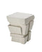 Jamie Young Company - Brick Side Table in Cream White - 20BRIC-STWH - GreatFurnitureDeal