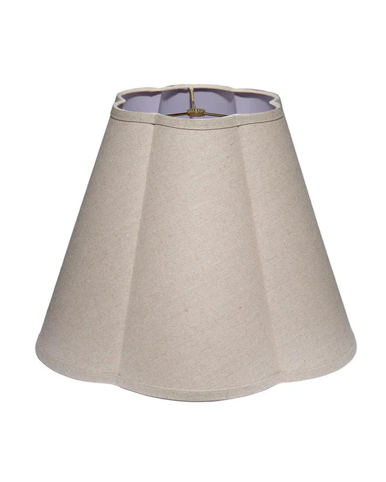 Jamie Young Company - Scalloped Large Lamp Shade in Natural Linen - 2SCAL-255LG - GreatFurnitureDeal