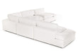 VIG Furniture - Divani Casa Kelly Modern White Fabric Sectional Sofa - VGKKKF.2612-WHT-SECT - GreatFurnitureDeal