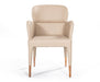 VIG Furniture - Modrest Ogden Modern Beige & Rosegold Dining Armchair - VGCSACH-17193 - GreatFurnitureDeal