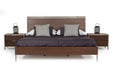 VIG Furniture - Nova Domus Conner Modern Dark Walnut & Faux Concrete Queen Bedroom Set - VGAN-CONNER-SET-DK-Q - GreatFurnitureDeal