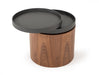 VIG Furniture - Modrest Bascom Modern Walnut End Table W/ Swivel Top - VGDWJ5677 - GreatFurnitureDeal