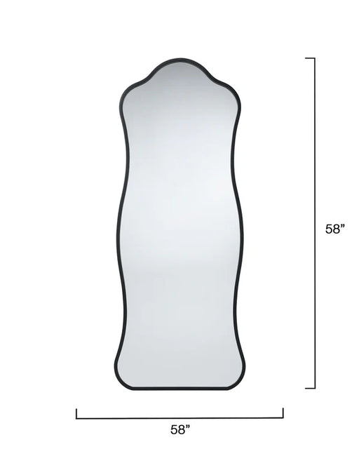 Jamie Young Company - Aurora Floor Mirror in Black - LS6AURORFMBK - GreatFurnitureDeal