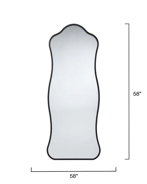 Jamie Young Company - Aurora Floor Mirror in Black - LS6AURORFMBK - GreatFurnitureDeal