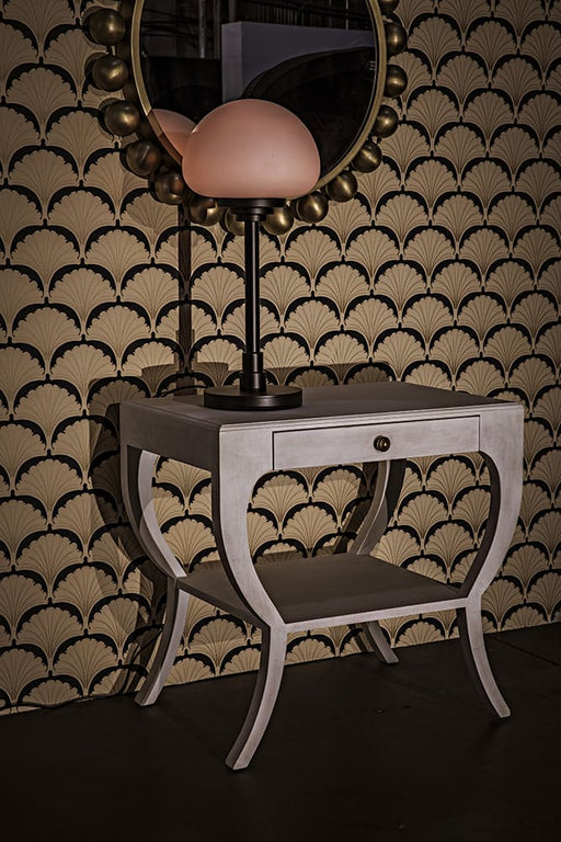 Noir Furniture - Maude Side Table in White - GTAB711WH - GreatFurnitureDeal