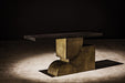 Noir Furniture - Couture Console Table in Aged Brass - GCON439MTBAB - GreatFurnitureDeal