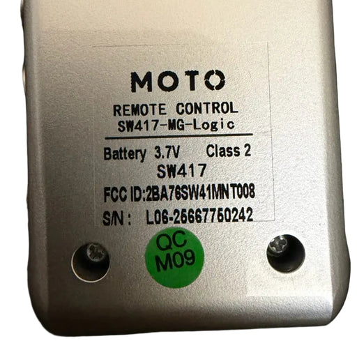 Moto Replacement Remote SW417 With Memory Functions- SW417-MG-Logic - GreatFurnitureDeal