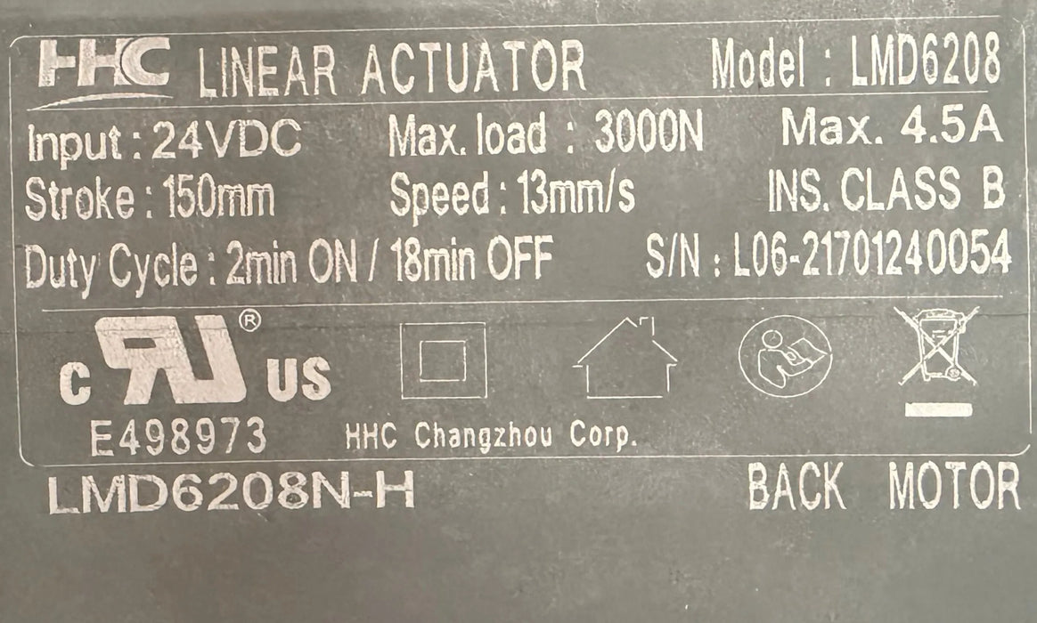 Pride Power Lift Recliner Replacement Back Motor - LMD6208N-H - GreatFurnitureDeal