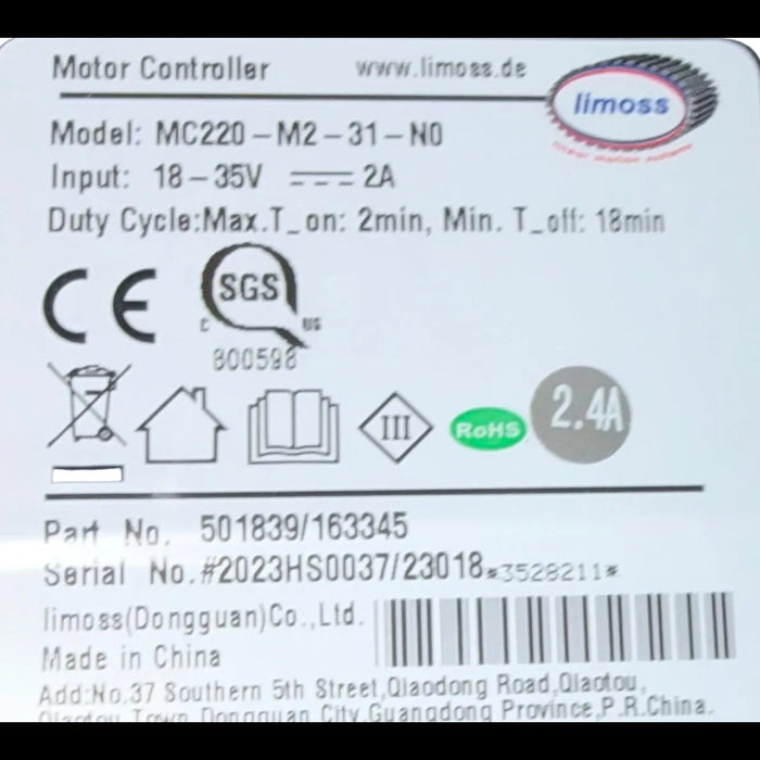 Limoss Replacement MC220 Motor Controller MC220-M2-31-N0 - 501839/163345 - GreatFurnitureDeal
