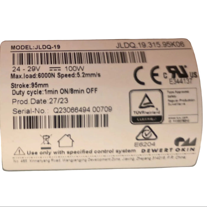 OKIN - Replacement Linear Actuator Motor- JLDQ.19.315.95K06
