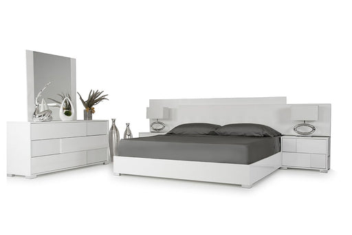 VIG Furniture - Modrest Monza Italian Modern White California King Bedroom Set - VGACMONZA-SET-CK - GreatFurnitureDeal