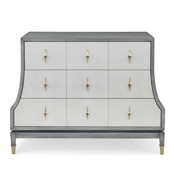 Ambella Home Collection - Tapered Chest in Ash Grey / Linen - 02293-830-010