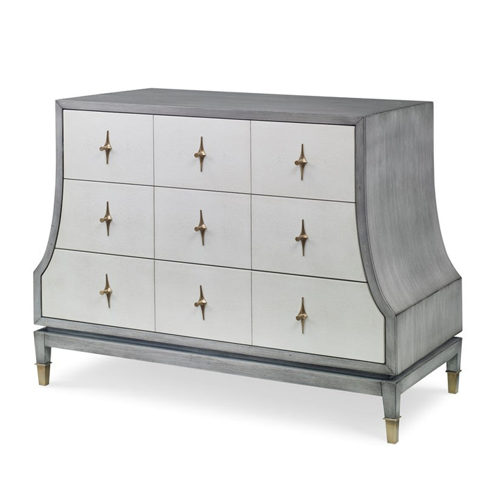 Ambella Home Collection - Tapered Chest in Ash Grey / Linen - 02293-830-010