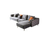 American Eagle Furniture - AE-LD831L 3 Piece Gray Velvet Left Side Sitting Sectional - AE-LD831L-GR - GreatFurnitureDeal
