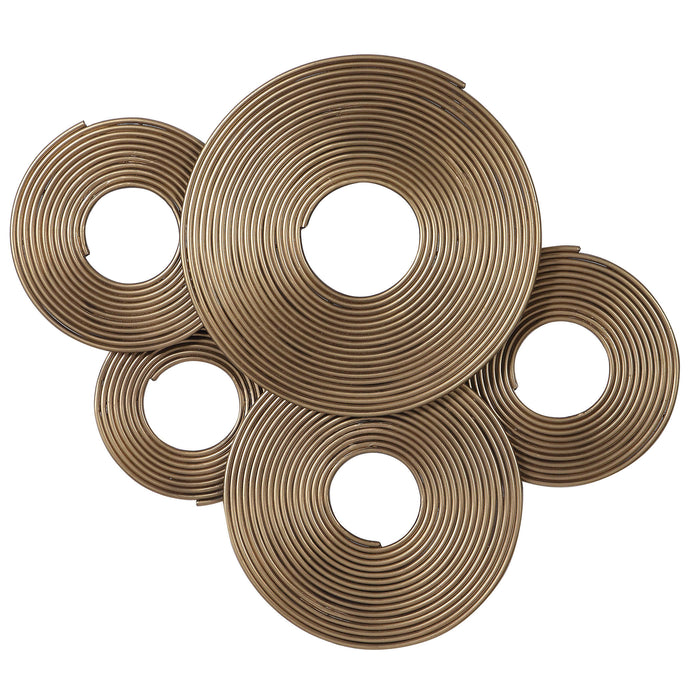 Uttermost - Ahmet Gold Rings Wall Decor - 04201 - GreatFurnitureDeal