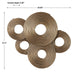 Uttermost - Ahmet Gold Rings Wall Decor - 04201 - GreatFurnitureDeal