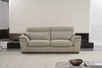 American Eagle Furniture - EK020 Light Gray Italian Leather 2 Piece Sofa SET - EK020-LG-SL - GreatFurnitureDeal