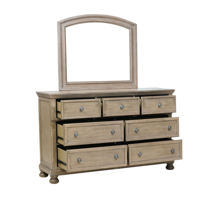 Homelegance - Bethel 4 Piece Queen Bedroom Set in Wire Brushed Gray - 2259GY-1*4 - GreatFurnitureDeal