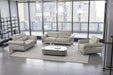 American Eagle Furniture - EK012 Light Gray Italian Leather Sofa - EK012-LG-SF - GreatFurnitureDeal