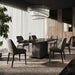 ESF Furniture - Aris 11 Piece Dining Room Set in Onyx - ARISTABLE-11SET - GreatFurnitureDeal