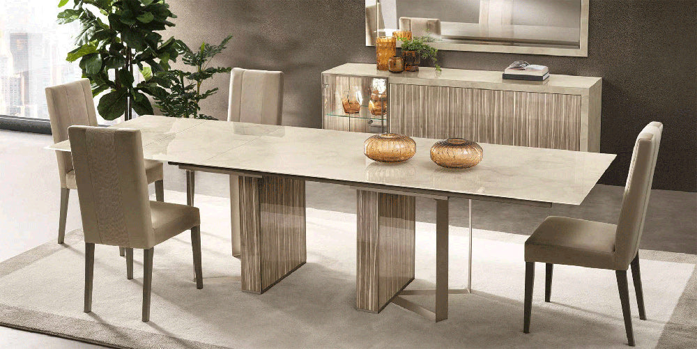 ESF Furniture - Luce 7 Piece Dining Table Set - LUCETABLE-7SET - GreatFurnitureDeal