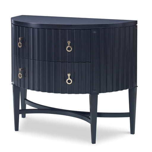 Ambella Home Collection - Lyra Demilune Chest in Glossy Black - 07287-830-001