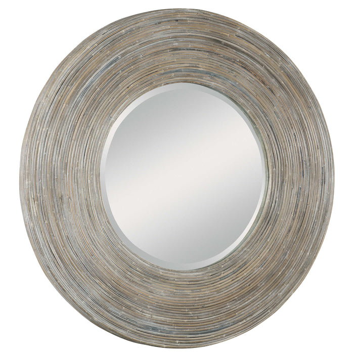 Uttermost - Vortex White Washed Round Mirror - 08173